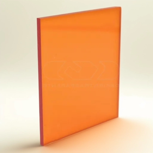 Orange Transparent Acrylic Sheet