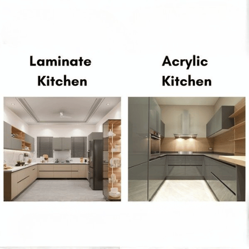 Comparing Acrylic and Laminate for Kitchen Cabinets