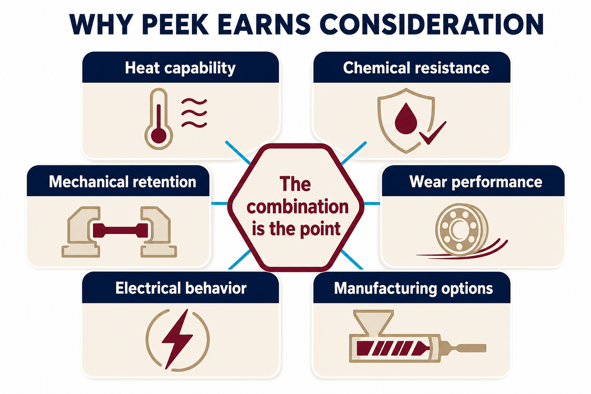 What are the main advantages of PEEK? — Turbo Plastic