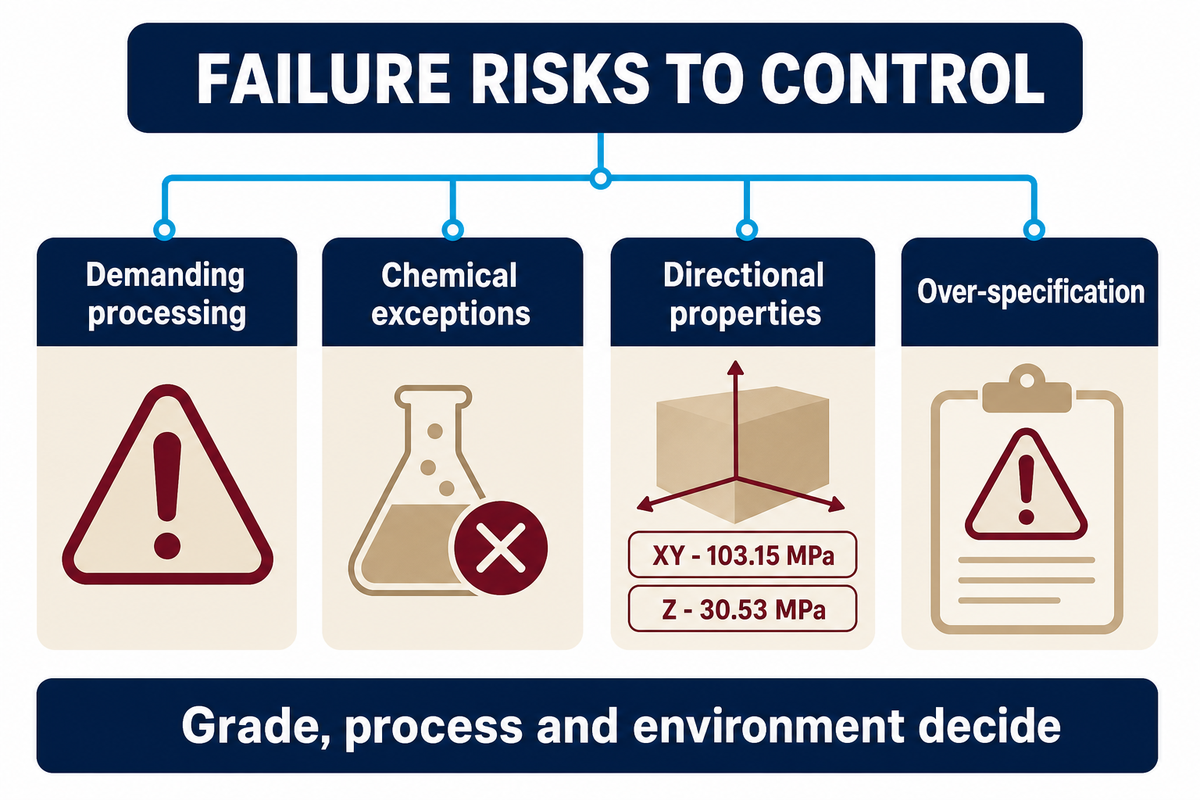 What are the disadvantages and failure risks? — Turbo Plastic